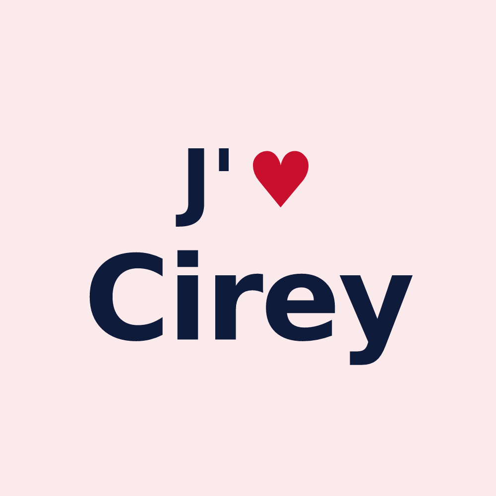 Magnet personnalisé Cirey — design J'aime Cirey