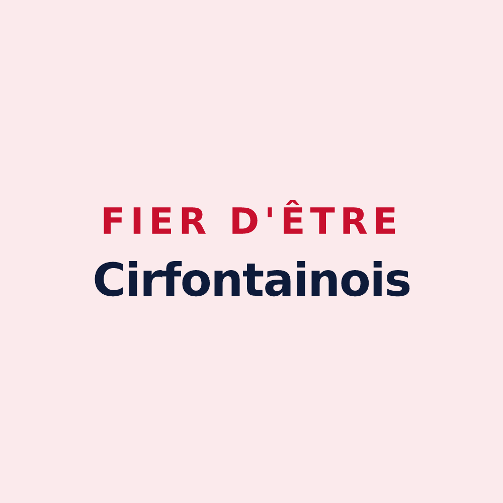 Magnet « Fier d'être Cirfontainois » — design pour Cirfontaines-en-Ornois