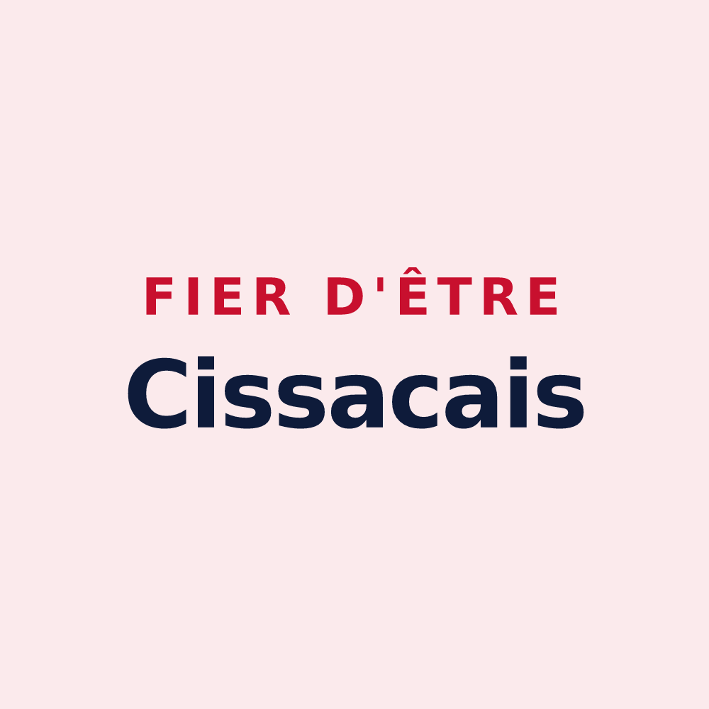 Magnet « Fier d'être Cissacais » — design pour Cissac-Médoc