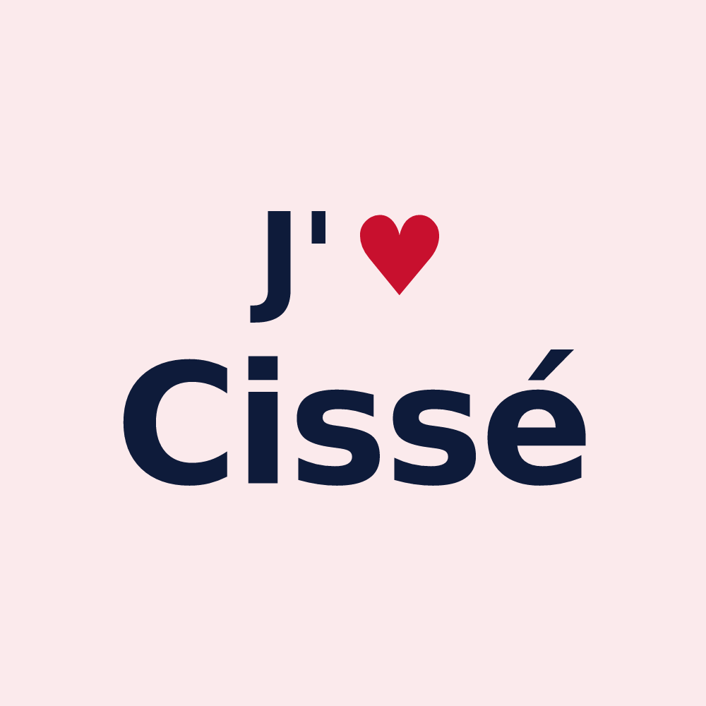 Magnet personnalisé Cissé — design J'aime Cissé