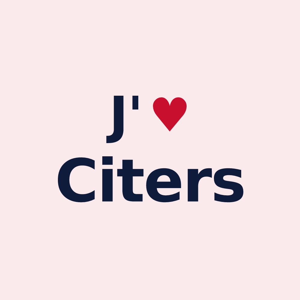 Magnet personnalisé Citers — design J'aime Citers