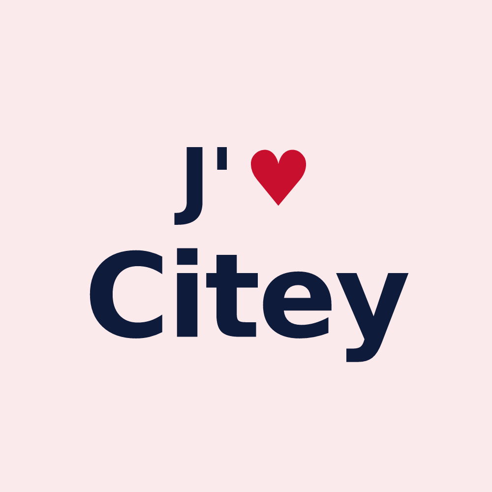 Magnet personnalisé Citey — design J'aime Citey
