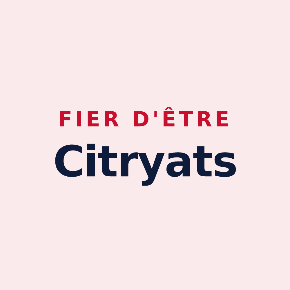 Magnet « Fier d'être Citryats » — design pour Citry