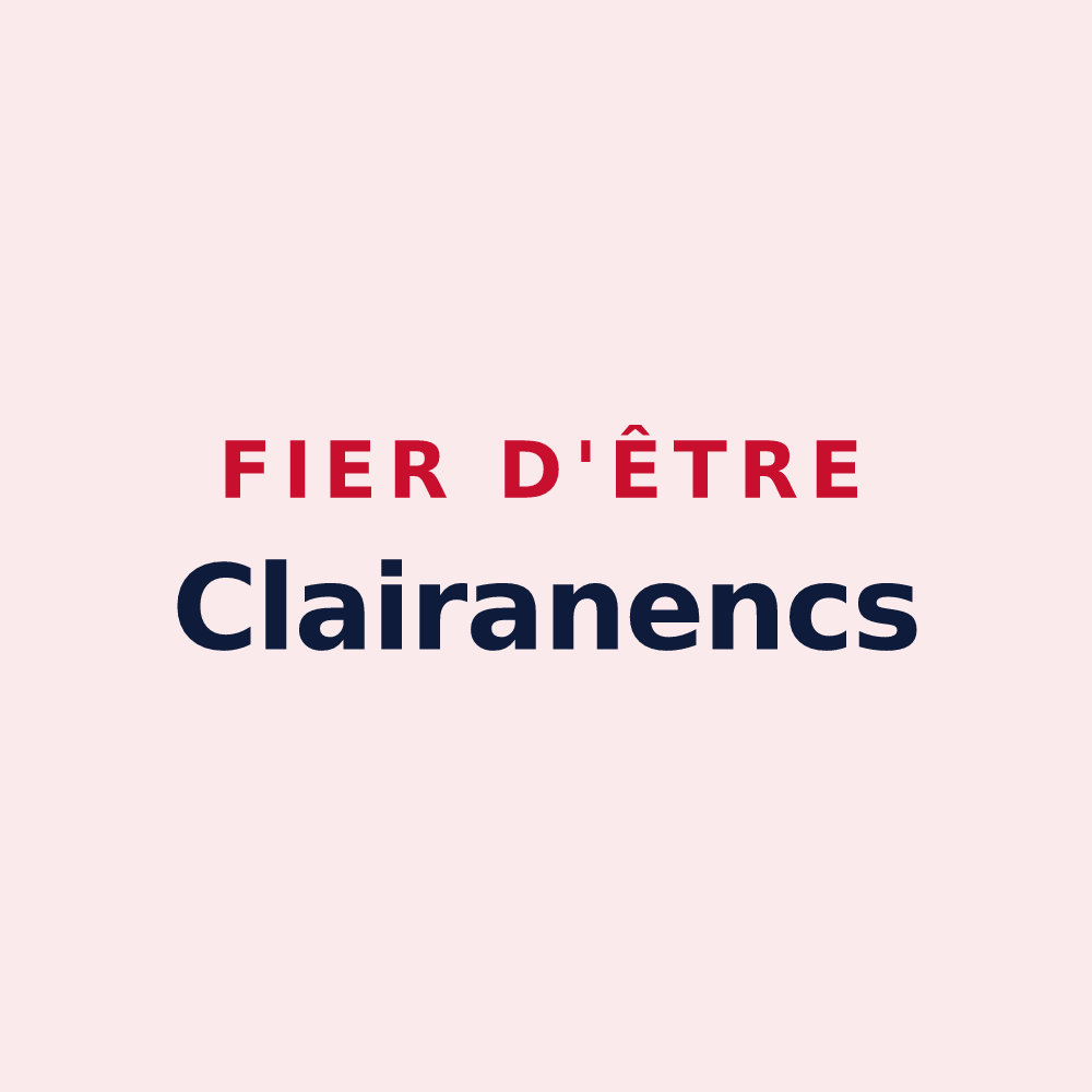 Magnet « Fier d'être Clairanencs » — design pour Claira