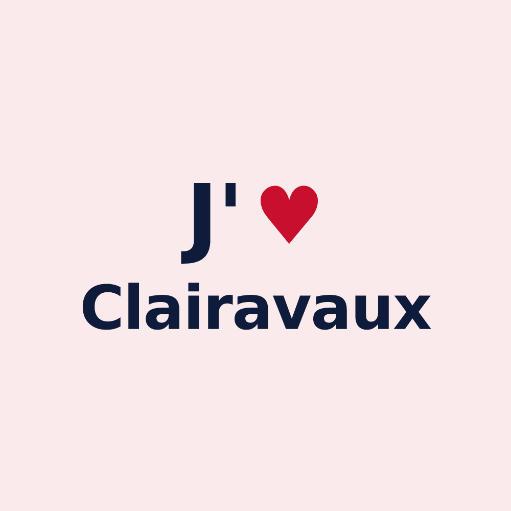 Magnet personnalisé Clairavaux — design J'aime Clairavaux
