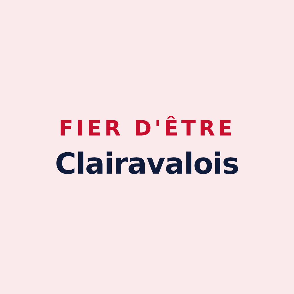 Magnet « Fier d'être Clairavalois » — design pour Clairavaux