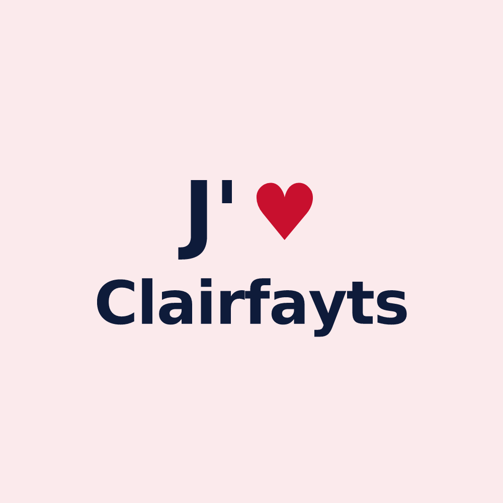 Magnet personnalisé Clairfayts — design J'aime Clairfayts