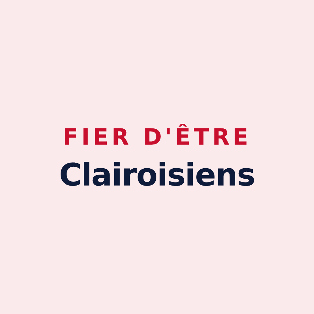 Magnet « Fier d'être Clairoisiens » — design pour Clairoix