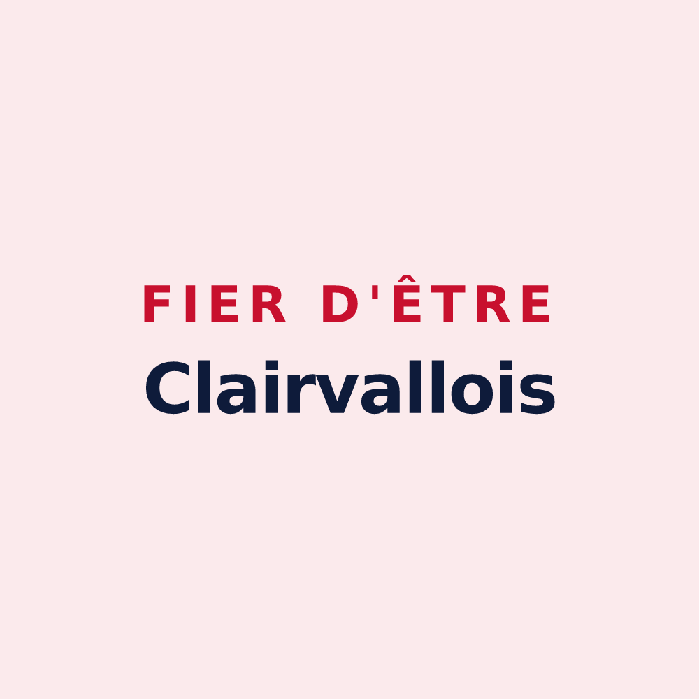 Magnet « Fier d'être Clairvallois » — design pour Clairvaux-d'Aveyron