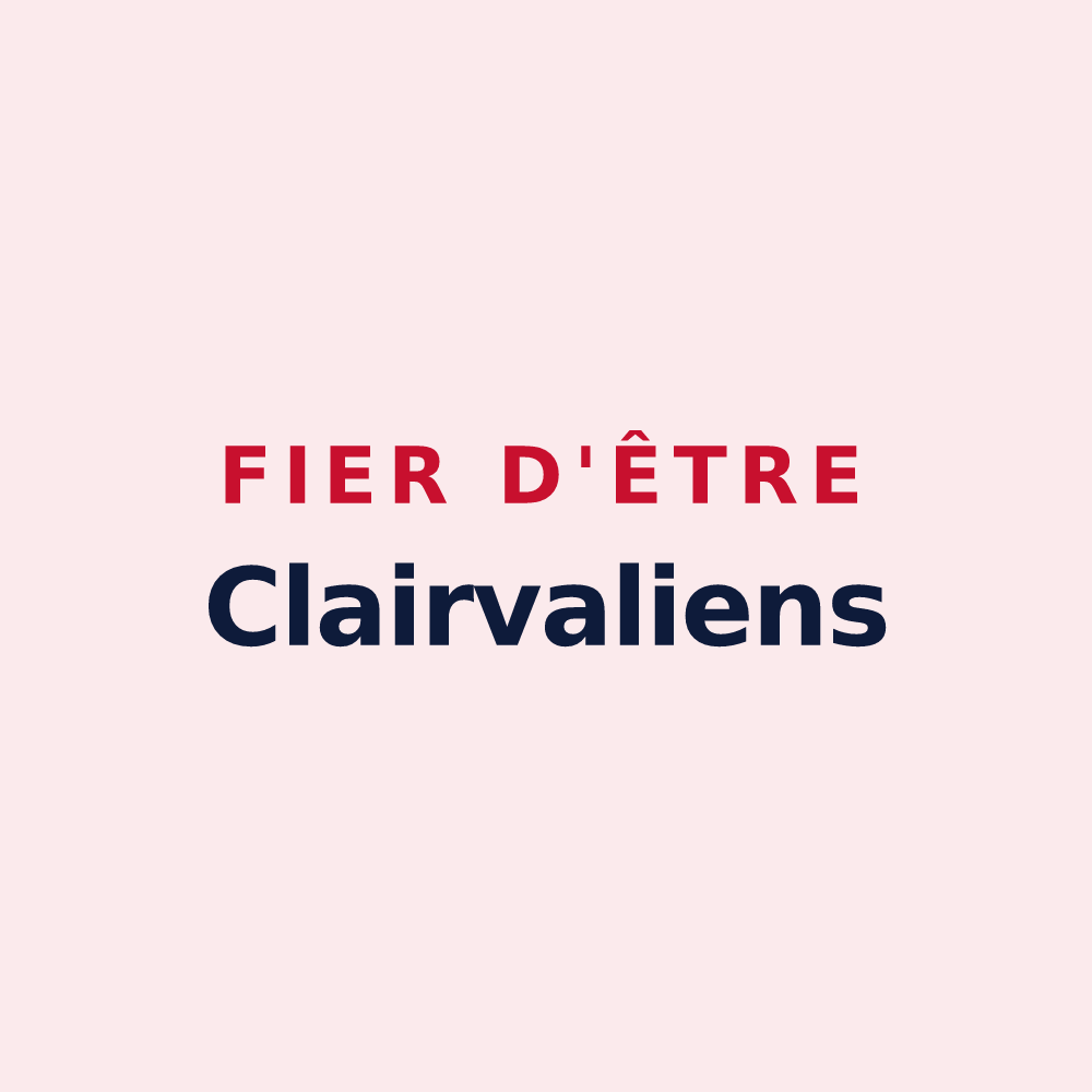 Magnet « Fier d'être Clairvaliens » — design pour Clairvaux-les-Lacs