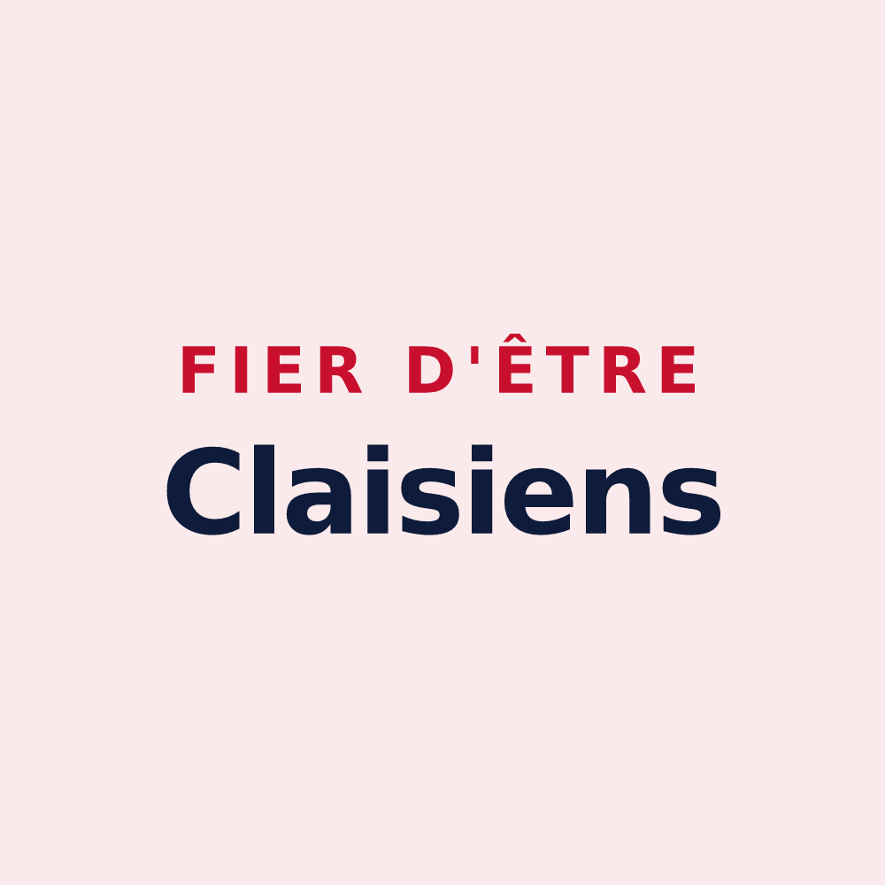 Magnet « Fier d'être Claisiens » — design pour Clais