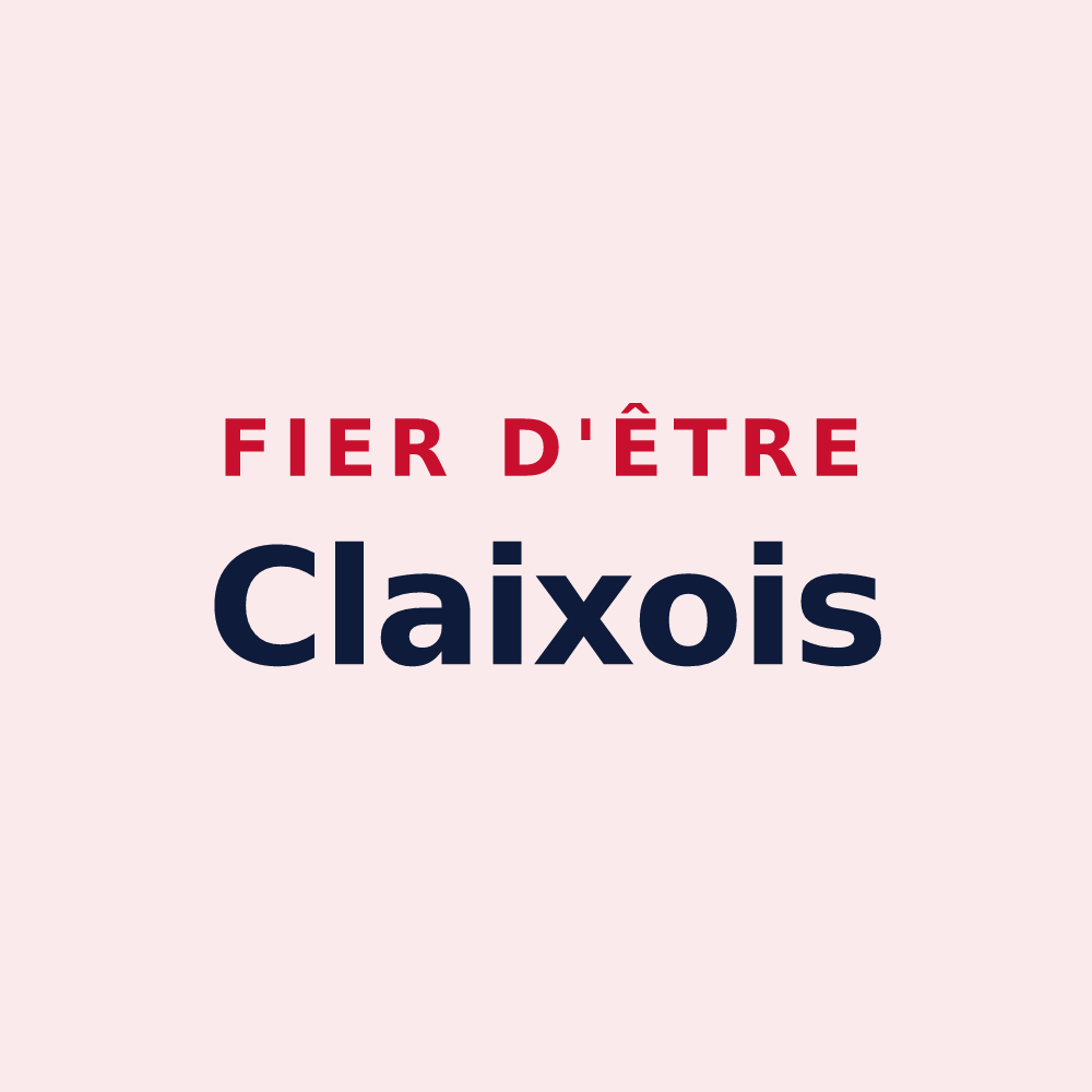 Magnet « Fier d'être Claixois » — design pour Claix