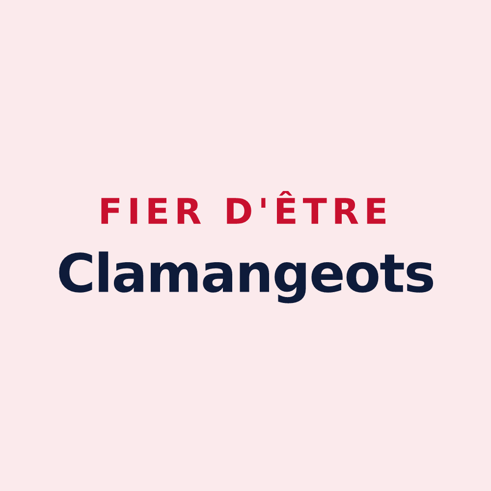 Magnet « Fier d'être Clamangeots » — design pour Clamanges