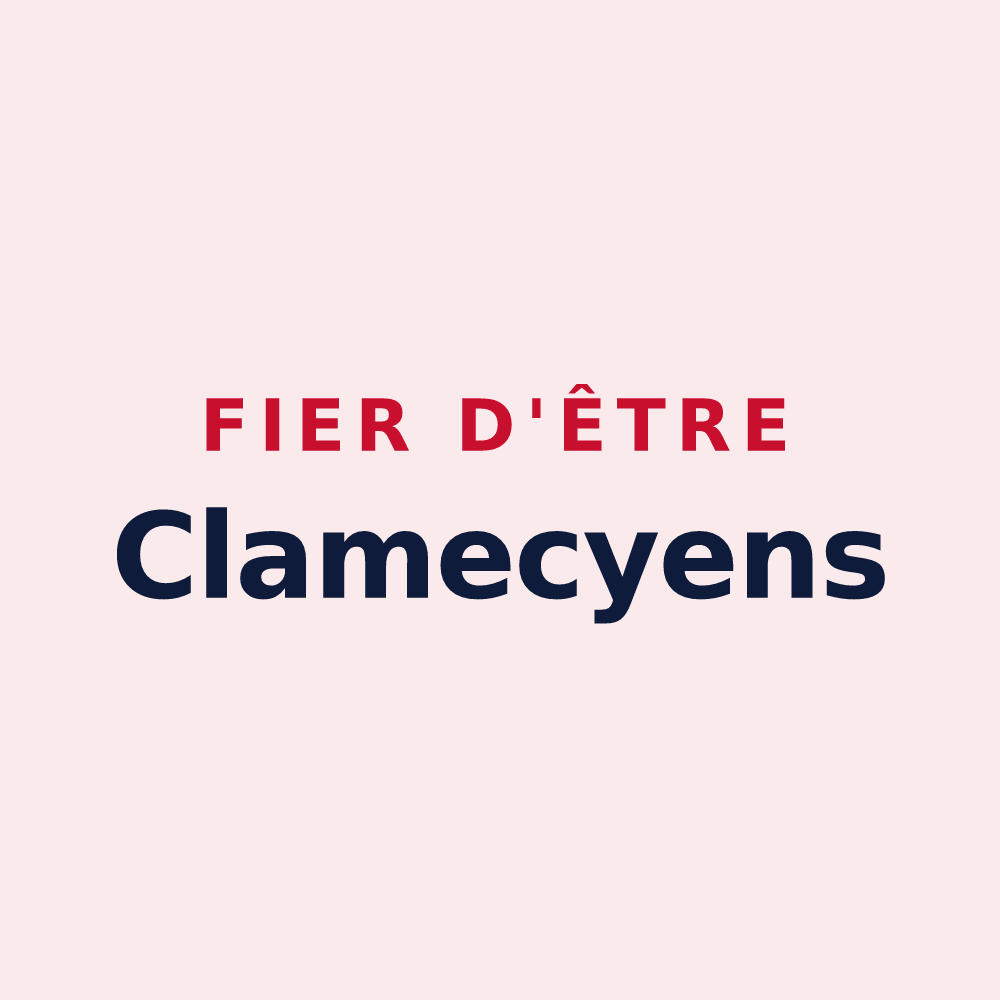 Magnet « Fier d'être Clamecyens » — design pour Clamecy
