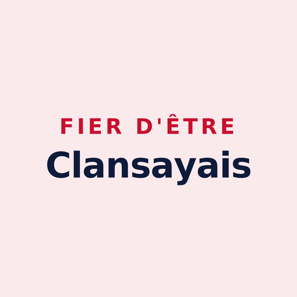 Magnet « Fier d'être Clansayais » — design pour Clansayes