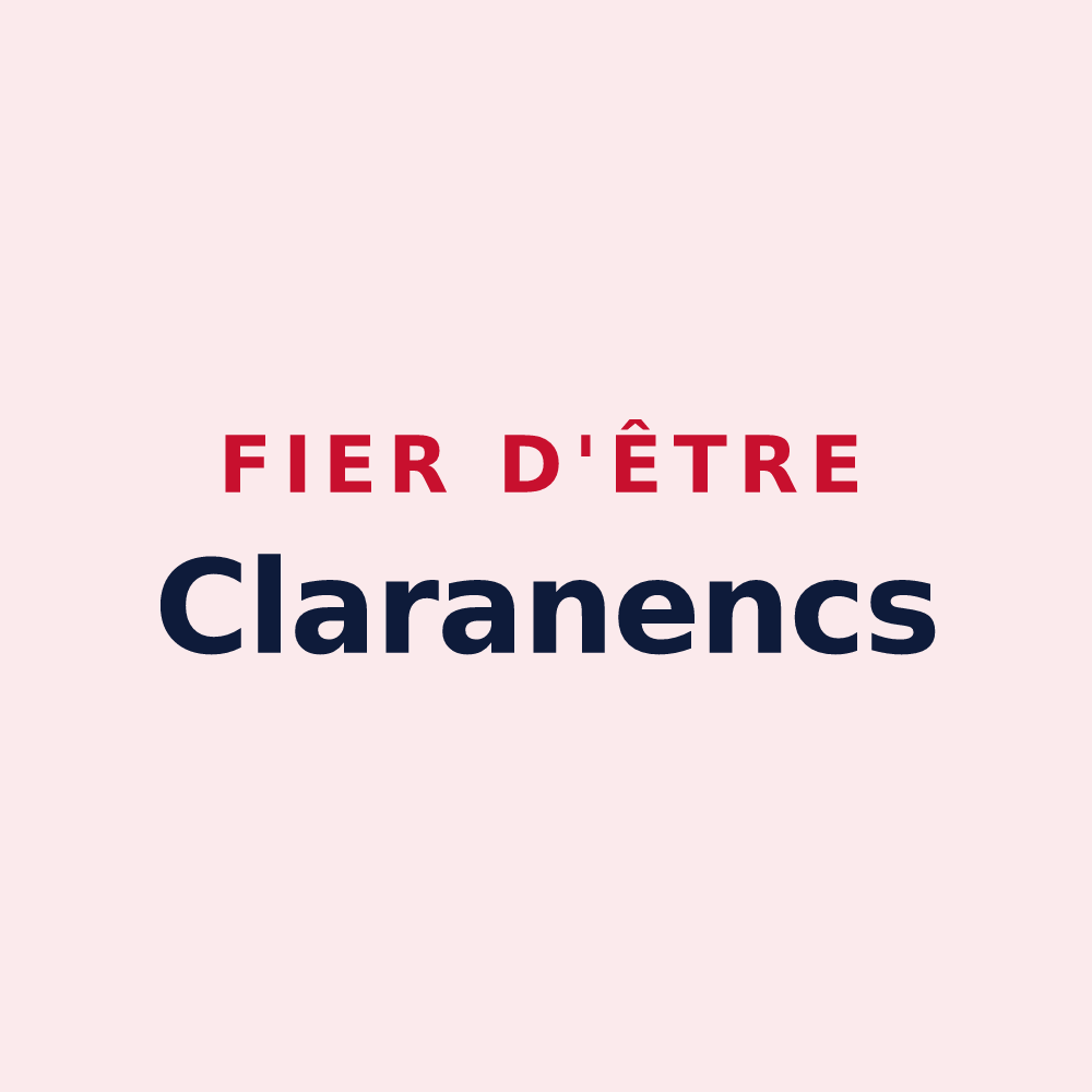 Magnet « Fier d'être Claranencs » — design pour Clara-Villerach
