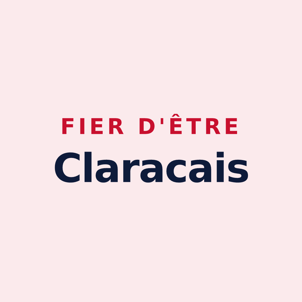 Magnet « Fier d'être Claracais » — design pour Clarac