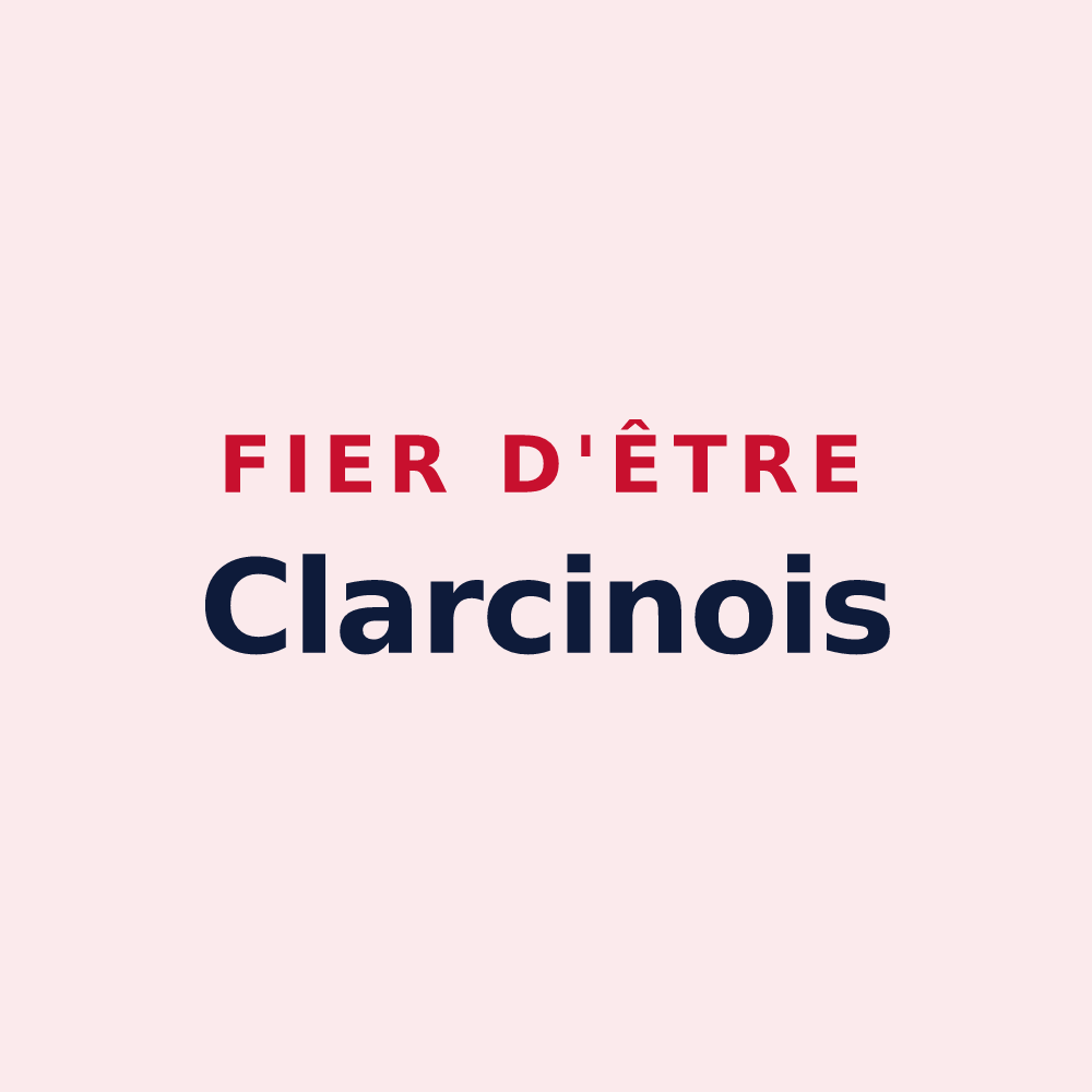 Magnet « Fier d'être Clarcinois » — design pour Clarafond-Arcine