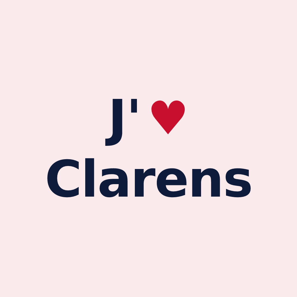 Magnet personnalisé Clarens — design J'aime Clarens