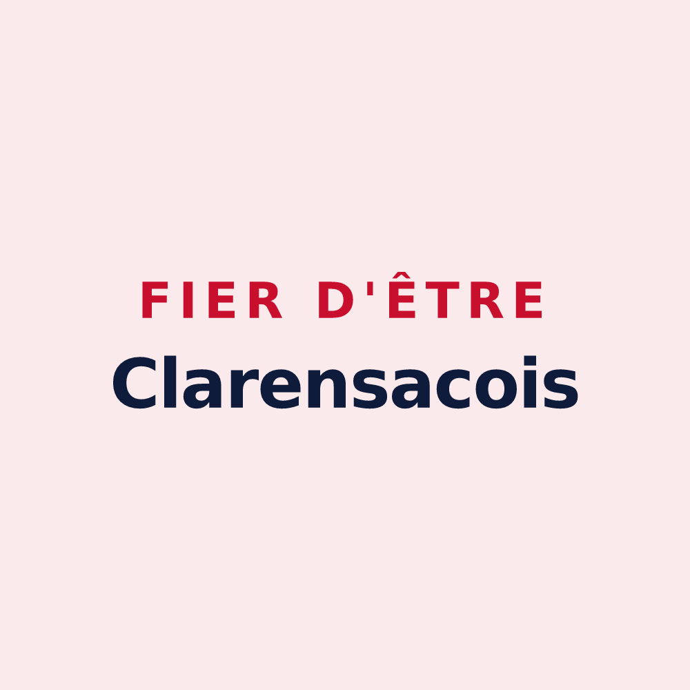 Magnet « Fier d'être Clarensacois » — design pour Clarensac