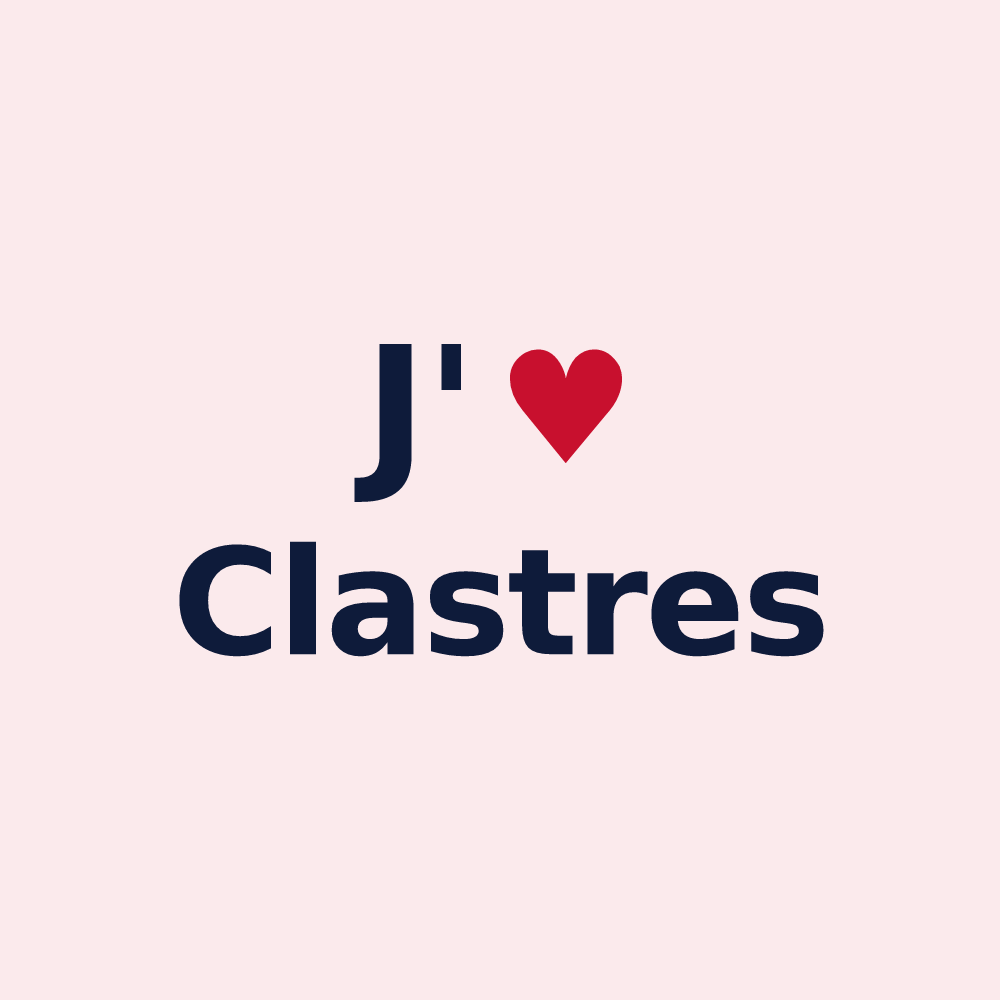 Magnet personnalisé Clastres — design J'aime Clastres