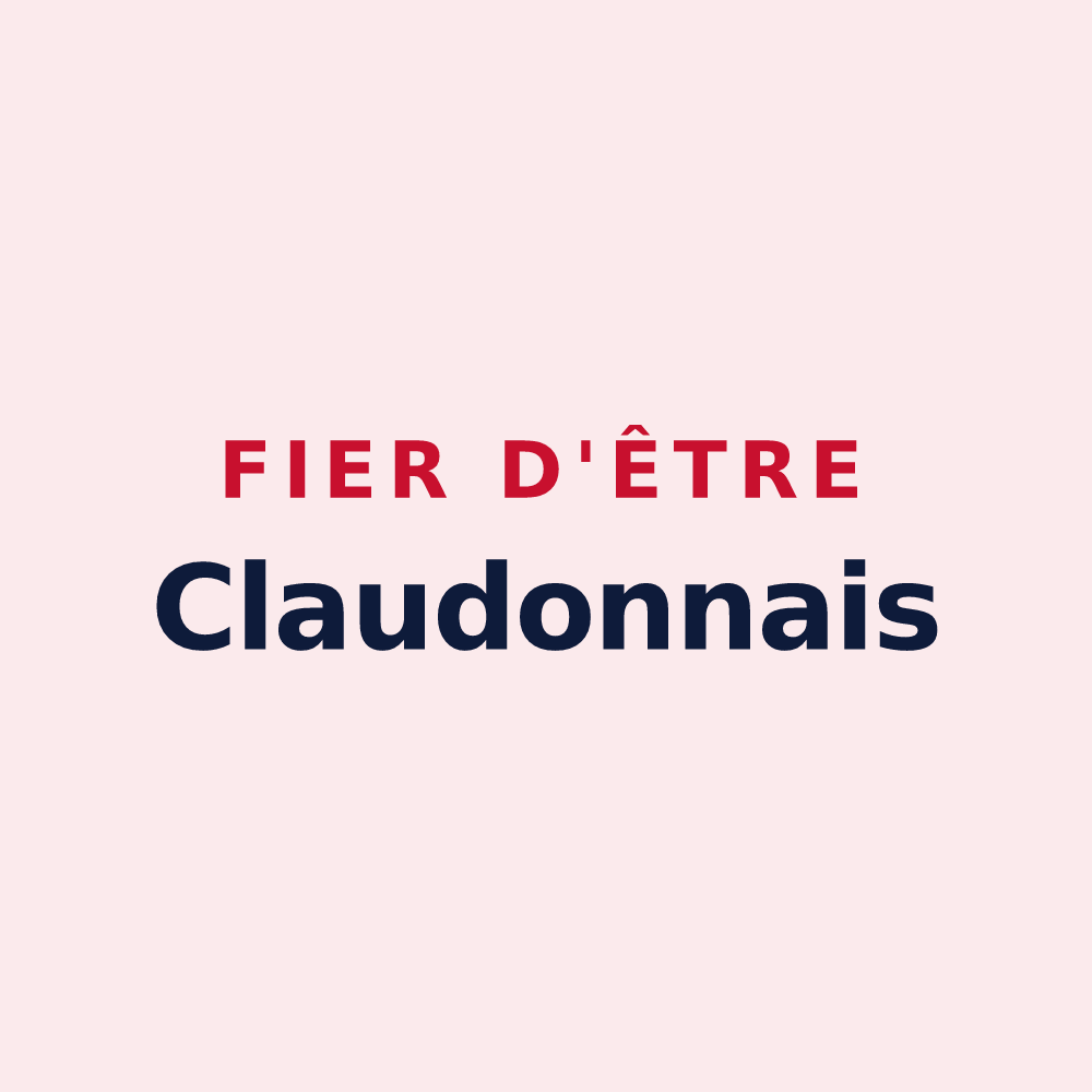 Magnet « Fier d'être Claudonnais » — design pour Claudon
