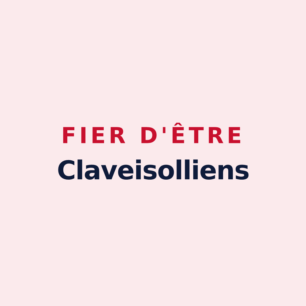 Magnet « Fier d'être Claveisolliens » — design pour Claveisolles