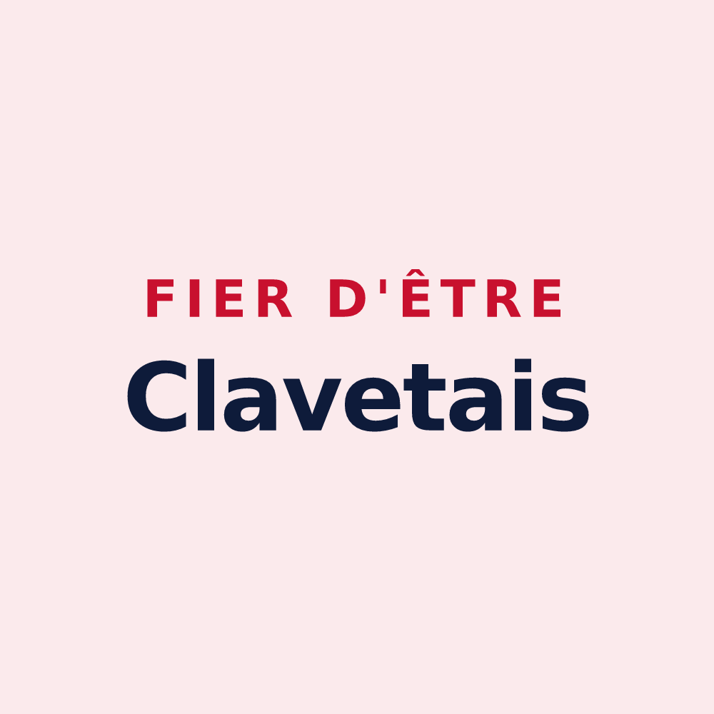 Magnet « Fier d'être Clavetais » — design pour Clavette