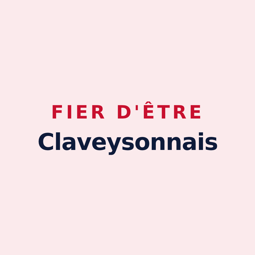 Magnet « Fier d'être Claveysonnais » — design pour Claveyson