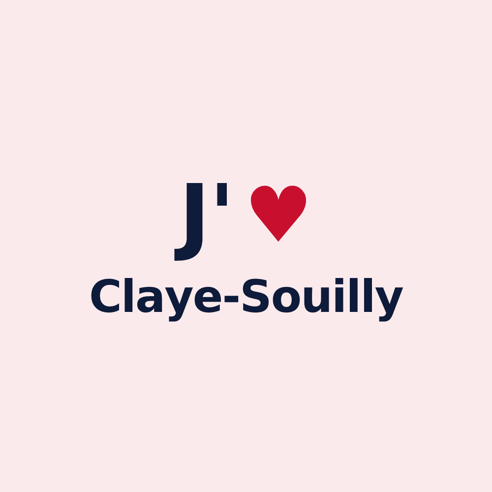 Magnet personnalisé Claye-Souilly — design J'aime Claye-Souilly