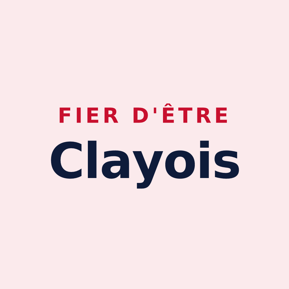 Magnet « Fier d'être Clayois » — design pour Claye-Souilly