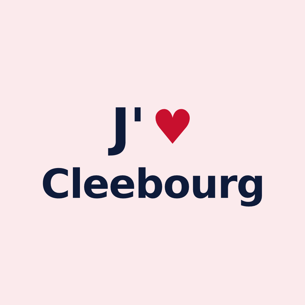 Magnet personnalisé Cleebourg — design J'aime Cleebourg
