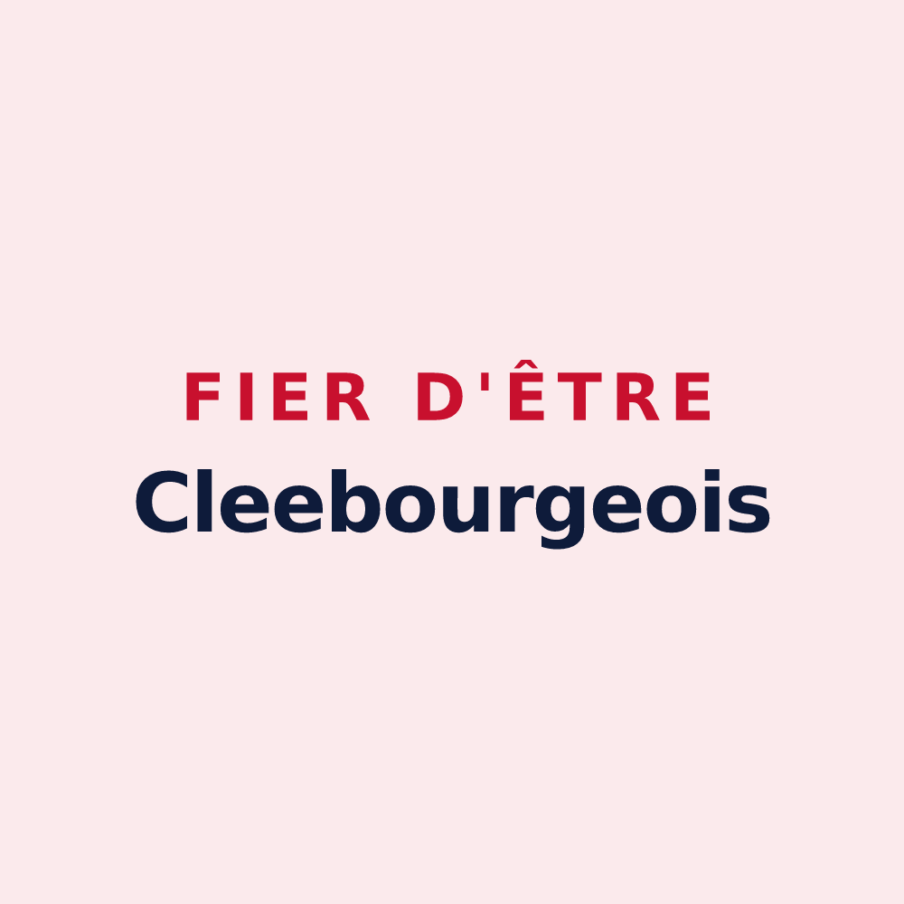 Magnet « Fier d'être Cleebourgeois » — design pour Cleebourg
