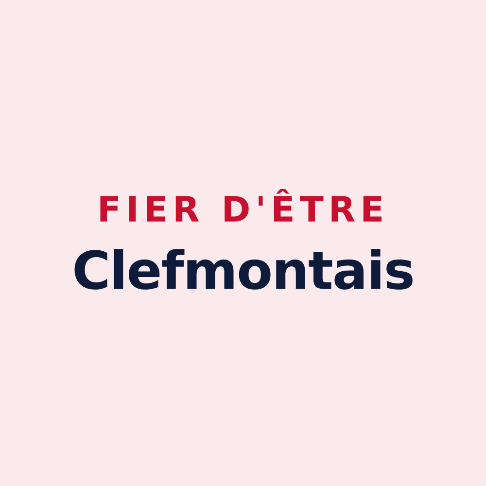 Magnet « Fier d'être Clefmontais » — design pour Clefmont