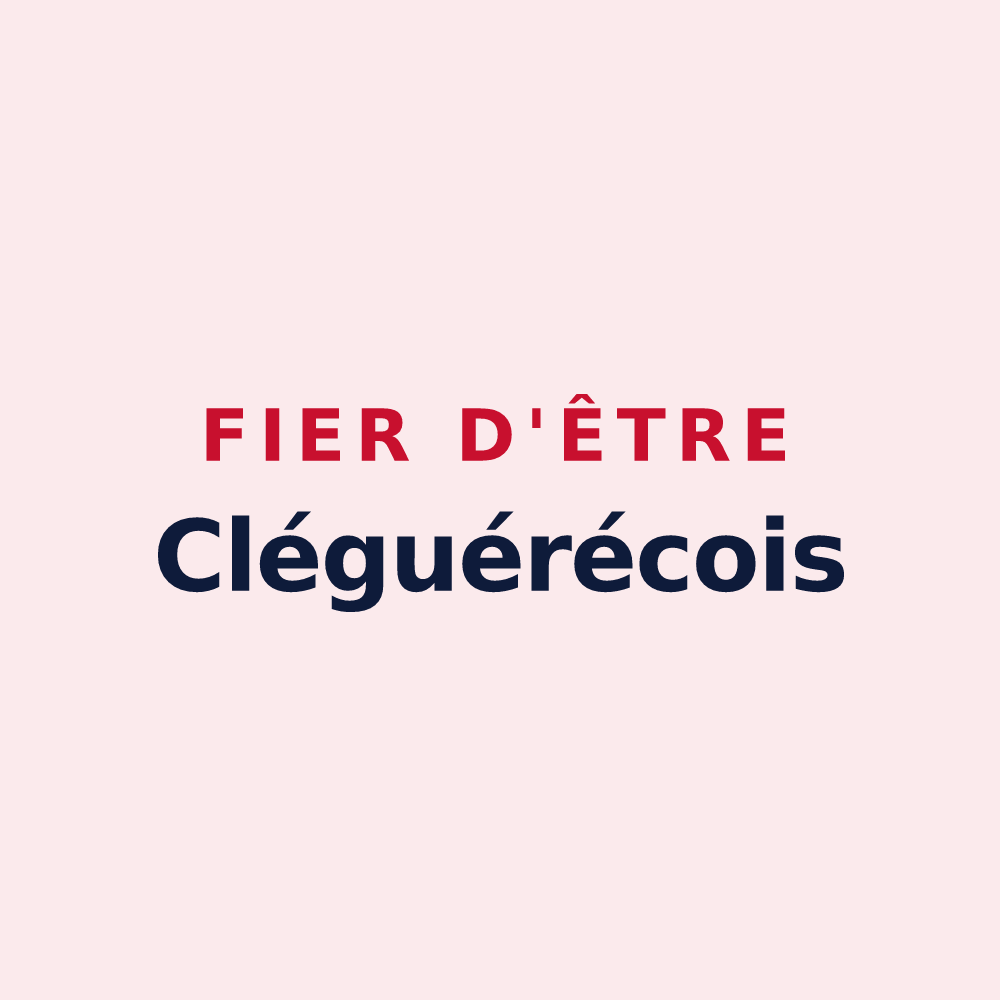 Magnet « Fier d'être Cléguérécois » — design pour Cléguérec