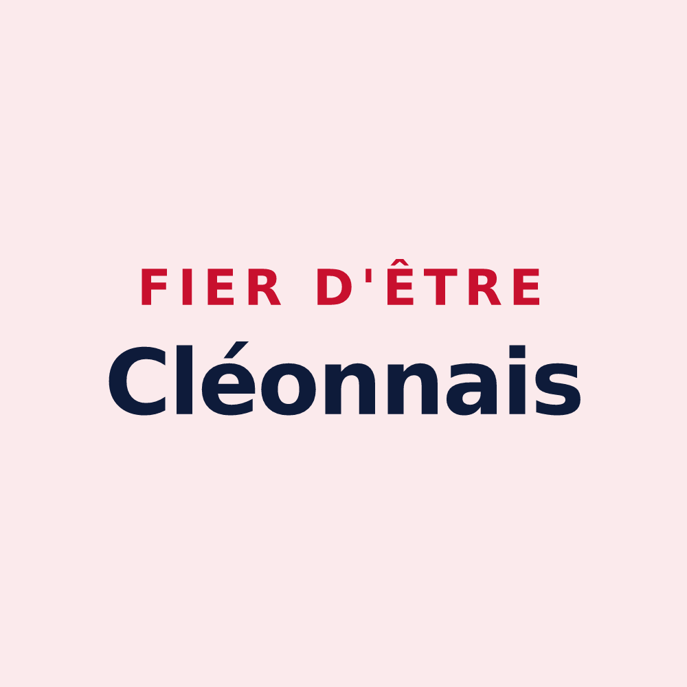 Magnet « Fier d'être Cléonnais » — design pour Cléon