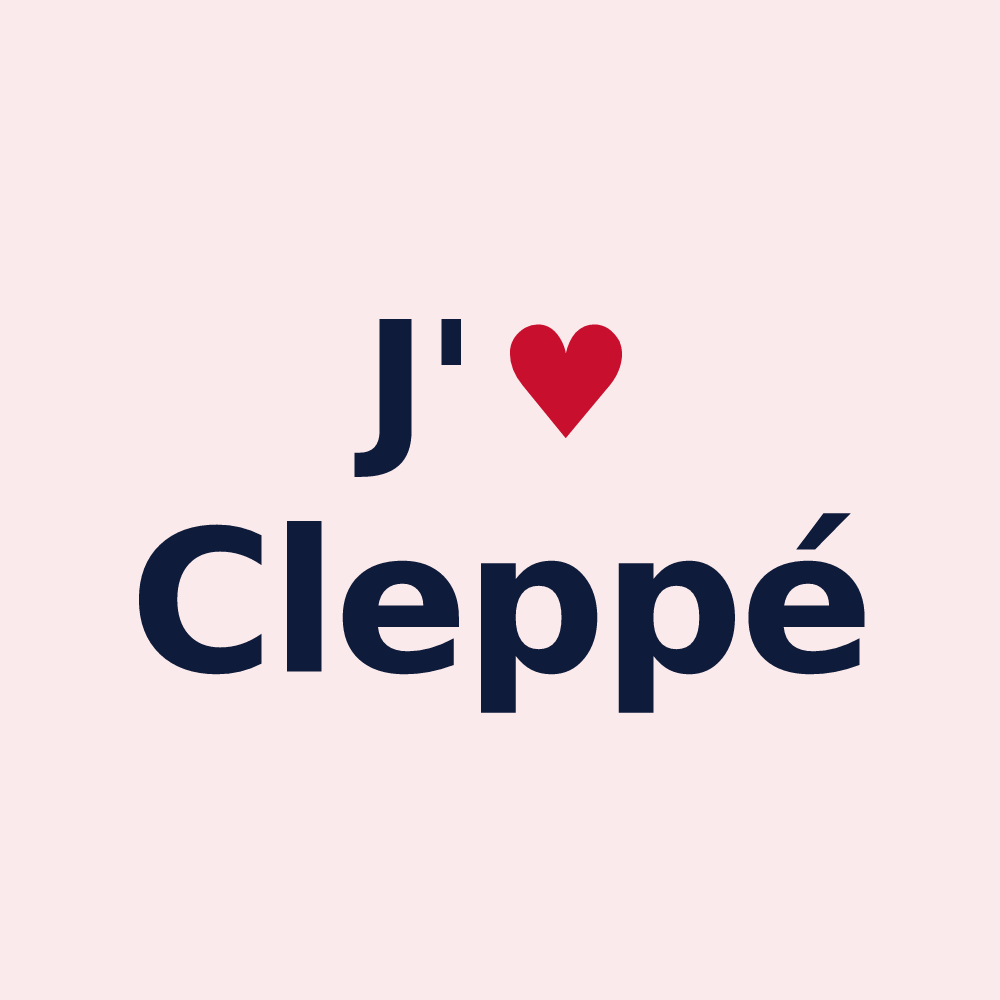 Magnet personnalisé Cleppé — design J'aime Cleppé