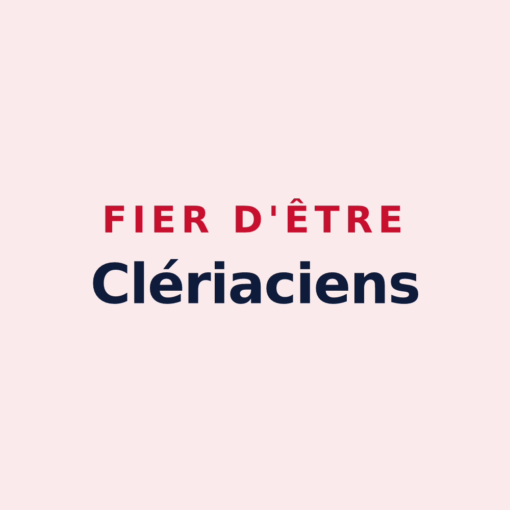 Magnet « Fier d'être Clériaciens » — design pour Cléré-du-Bois