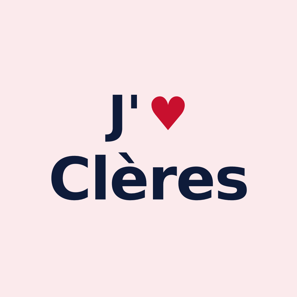 Magnet personnalisé Clères — design J'aime Clères