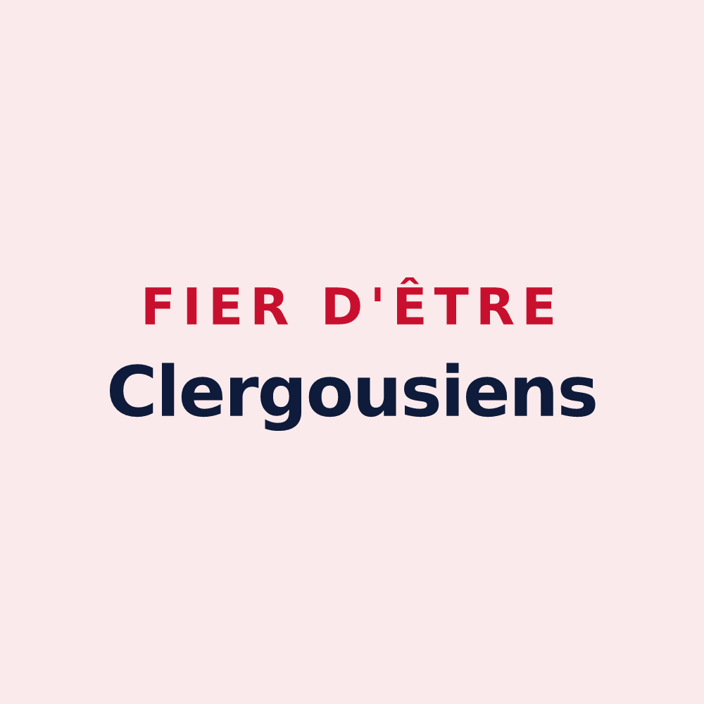 Magnet « Fier d'être Clergousiens » — design pour Clergoux