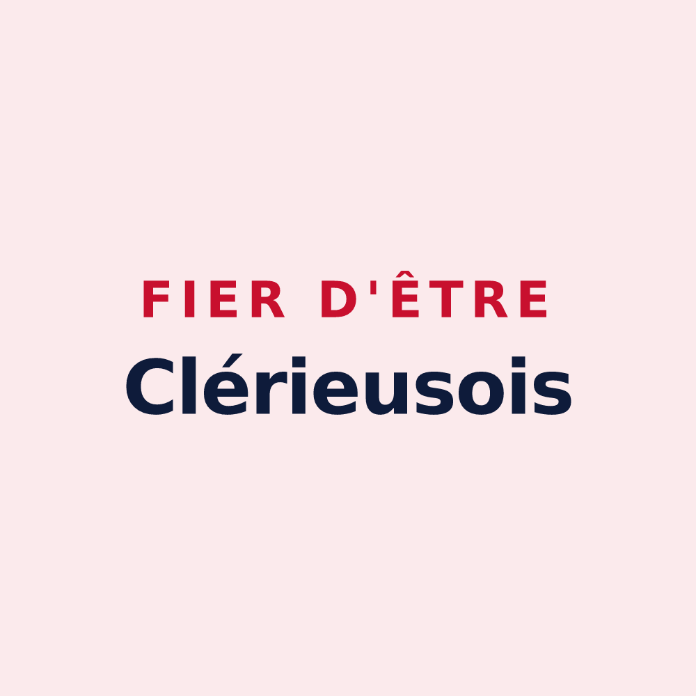 Magnet « Fier d'être Clérieusois » — design pour Clérieux