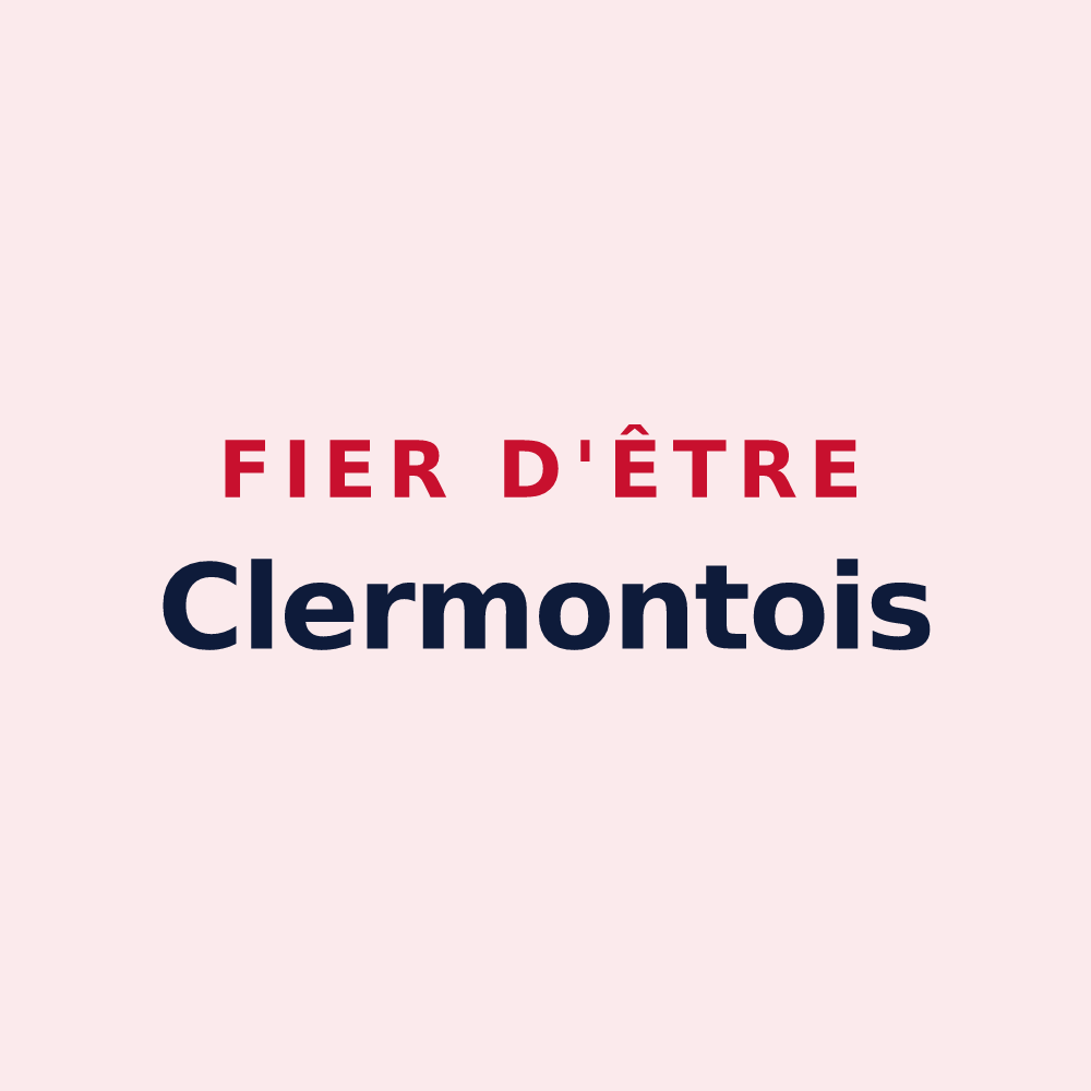 Magnet « Fier d'être Clermontois » — design pour Clermont-d'Excideuil