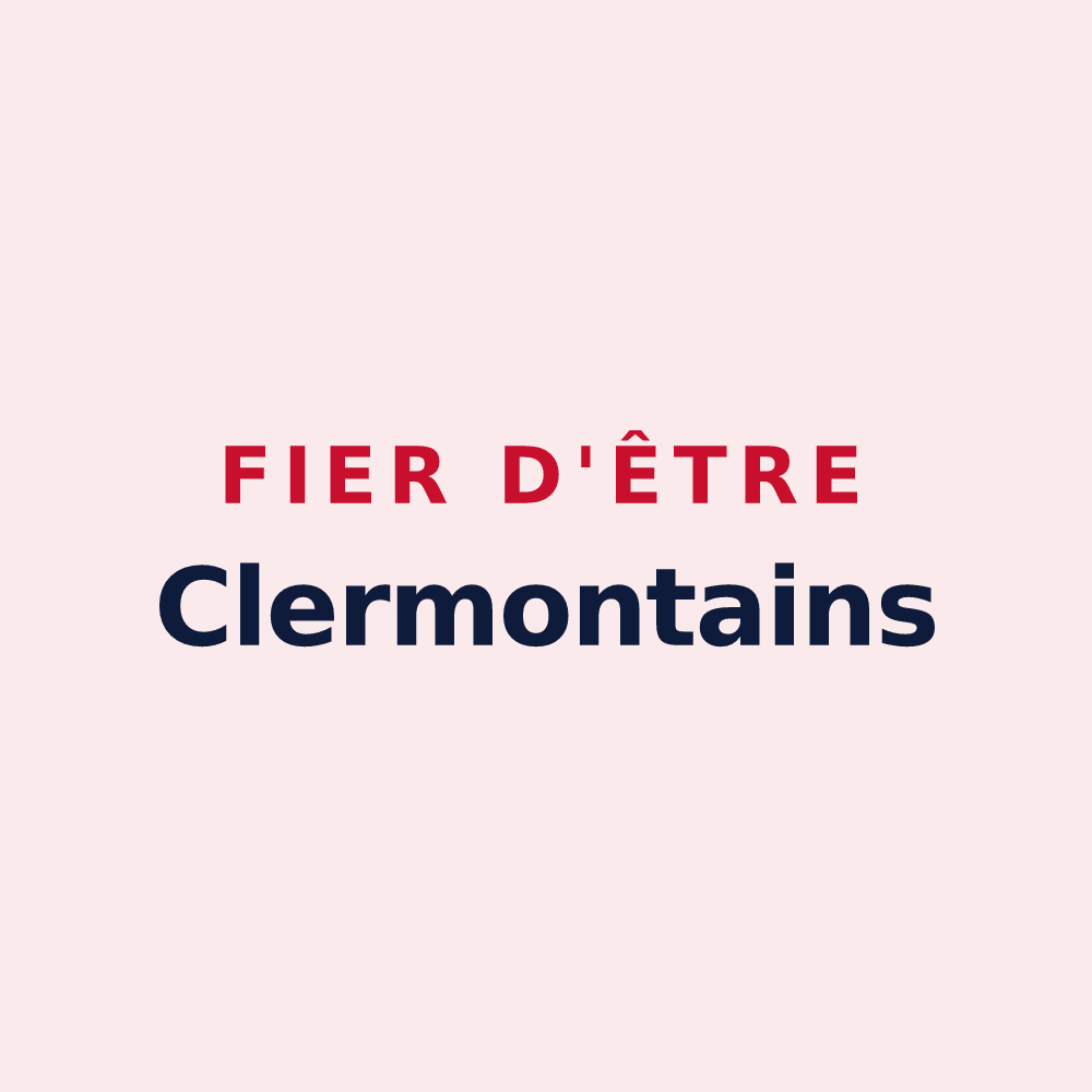 Magnet « Fier d'être Clermontains » — design pour Clermont-sur-Lauquet