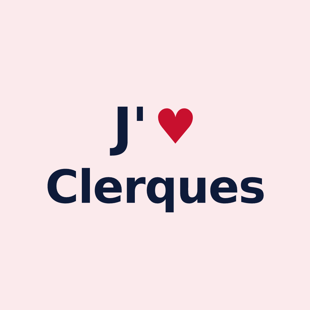 Magnet personnalisé Clerques — design J'aime Clerques