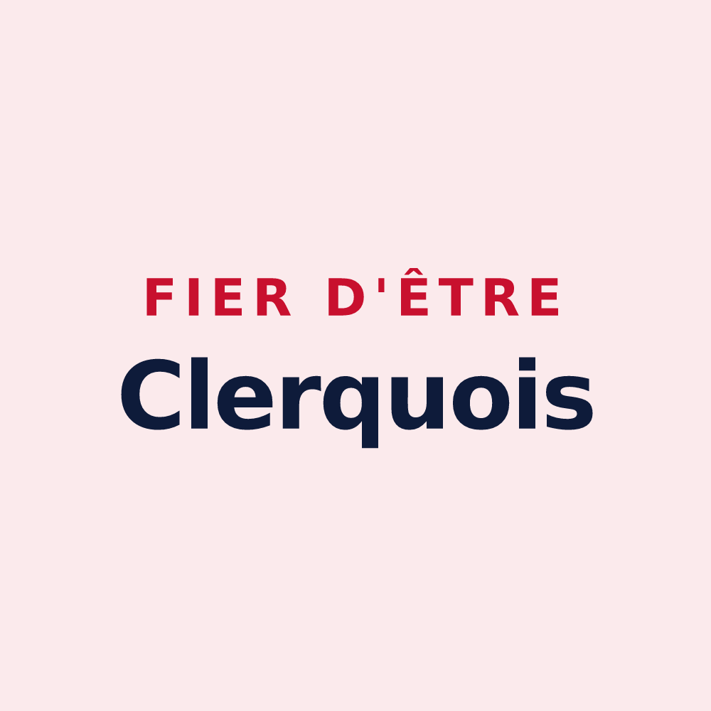 Magnet « Fier d'être Clerquois » — design pour Clerques