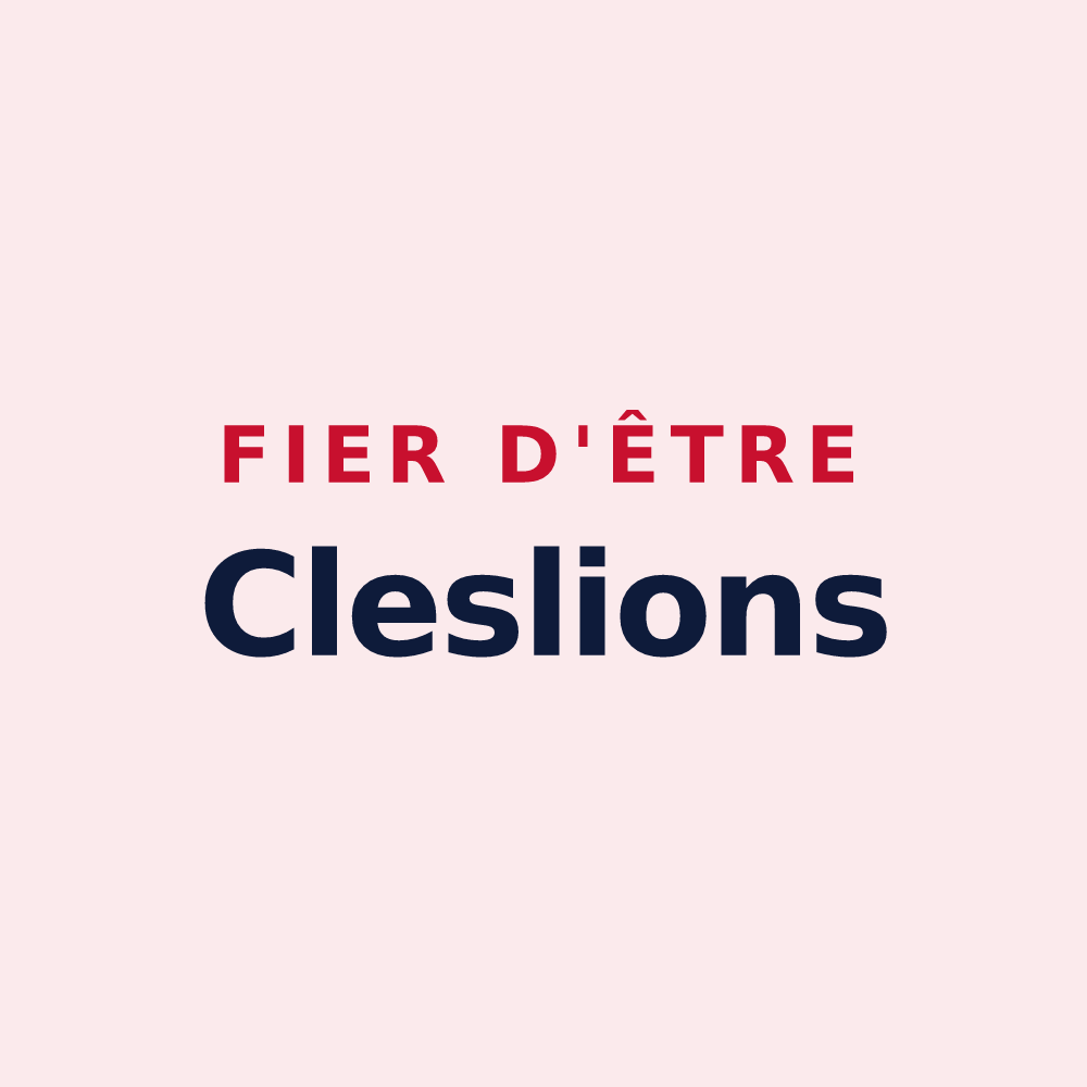 Magnet « Fier d'être Cleslions » — design pour Clesles