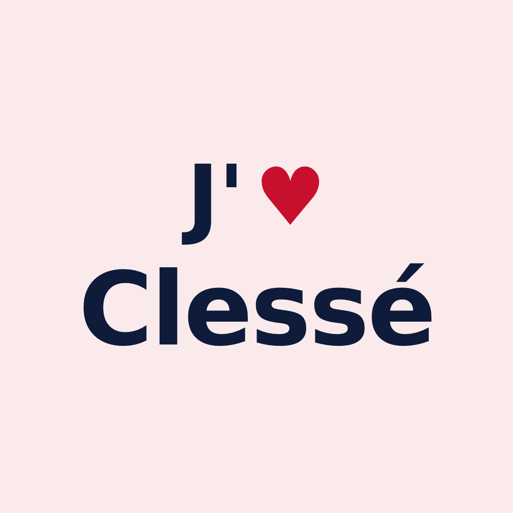 Magnet personnalisé Clessé — design J'aime Clessé