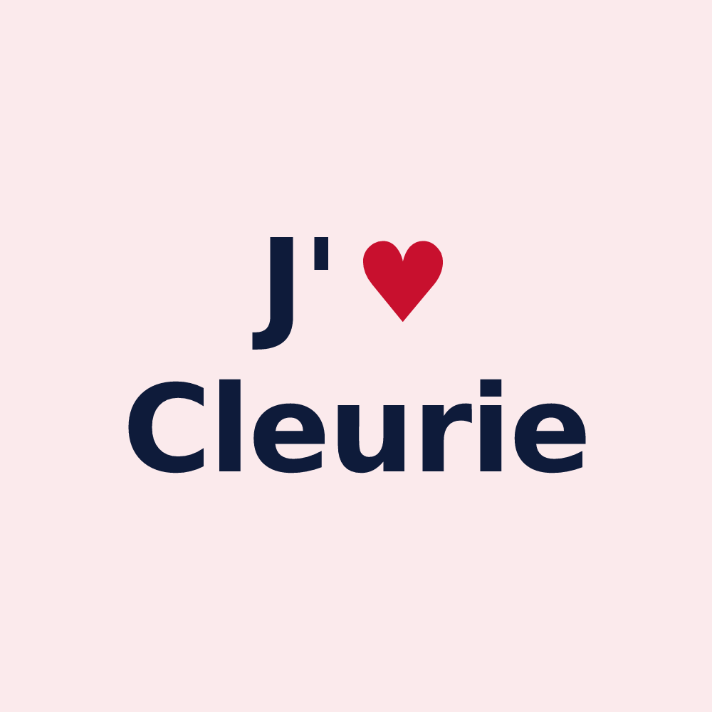 Magnet personnalisé Cleurie — design J'aime Cleurie