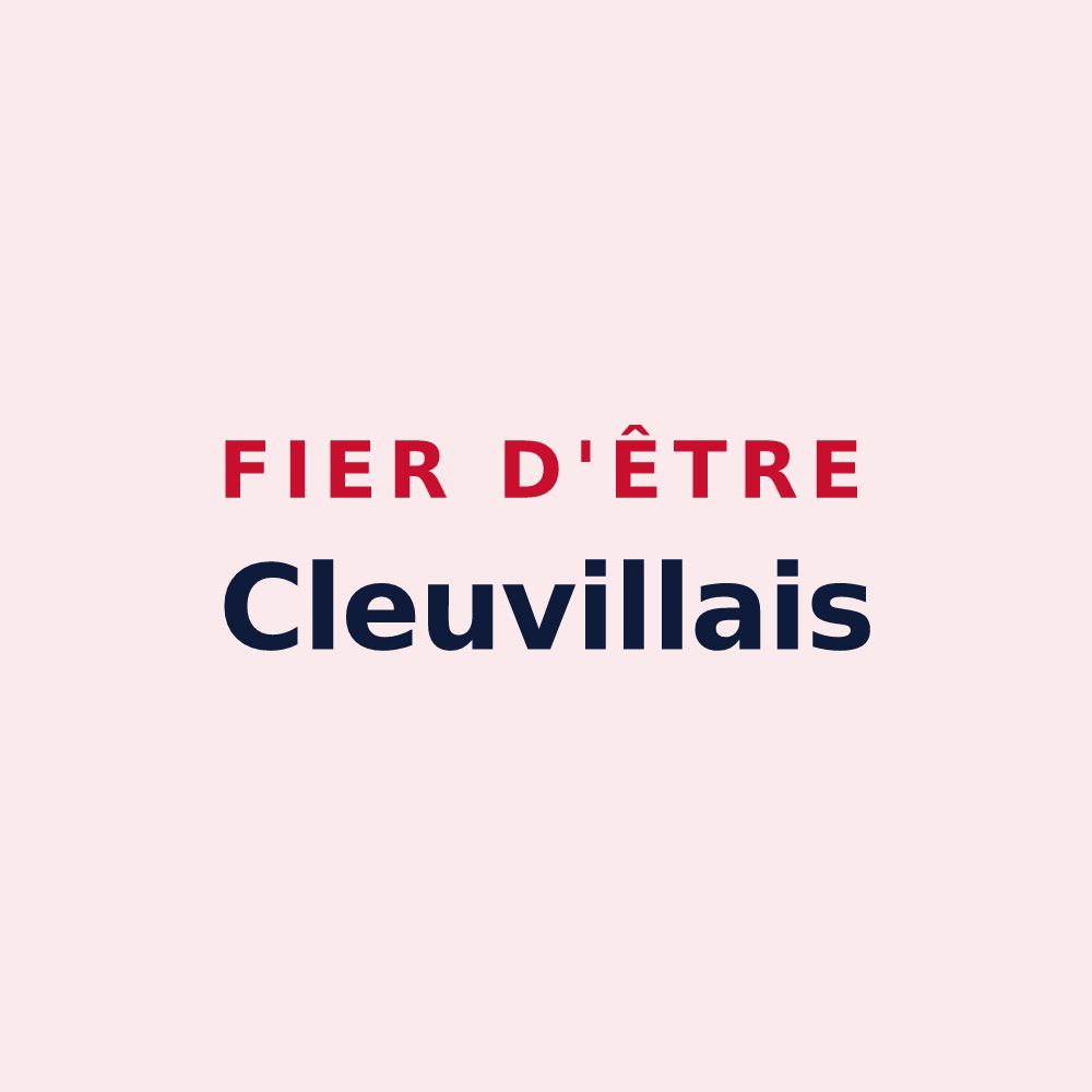 Magnet « Fier d'être Cleuvillais » — design pour Cleuville