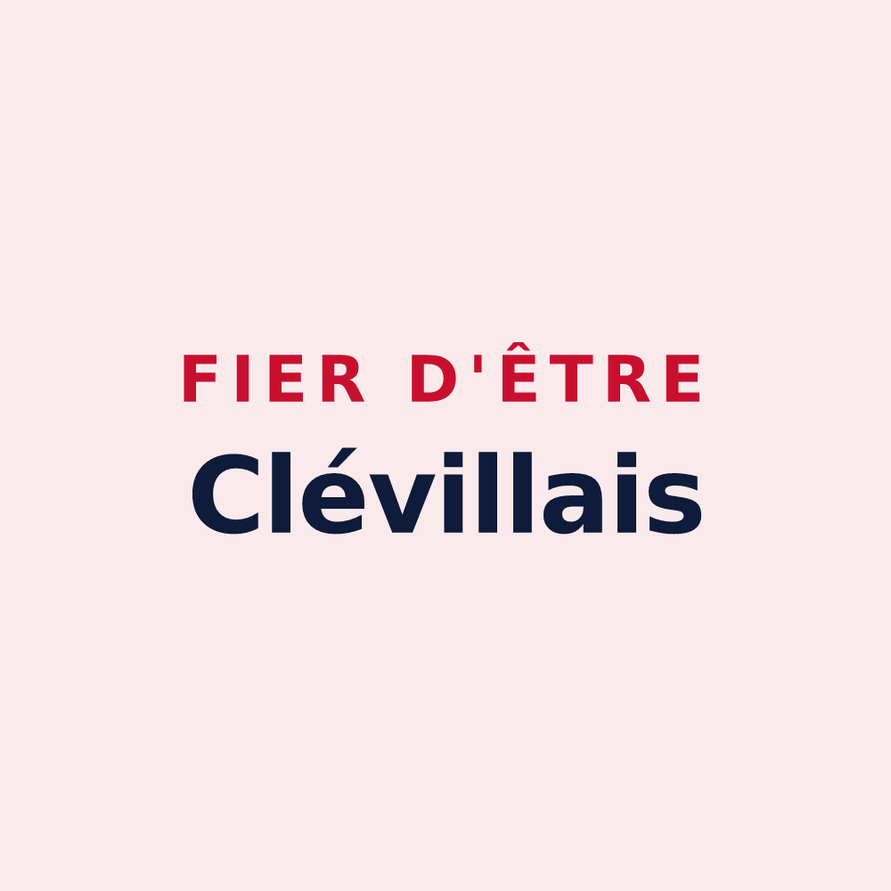 Magnet « Fier d'être Clévillais » — design pour Cléville
